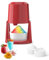 Tritaghiaccio Elettrico, Ricaricabile, Macchina Portatile per Granite, Regolabile a Due Velocità, Muto Ice Cruhser Soft Smoothies Slushie, con 2 Vassoi Per Ghiaccio,Red