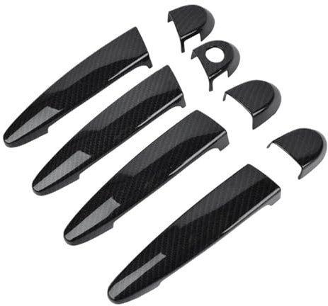 NVDERTA Carbon Fiber Outside Exterior Door Handle Cover Compatible With BMW 1 2 3 4 Series E87 E90 E91 E92 E93 F30 X1 X2 X3 X4 X5 X6 LHD