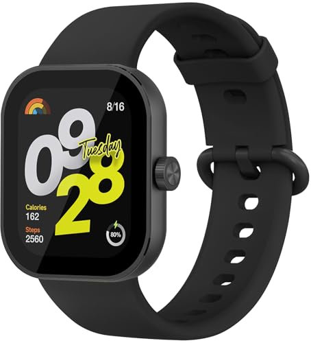 ZGCE Armband für Redmi Watch 4 / Redmi Watch 5 / Xiaomi Smart Band 8 Pro/Xiaomi Smart Band 9 Pro Armbänder für Herren Damen, Silikon Uhrenarmband, Wasserdichtes Sport Ersatzarmband (Schwarz)