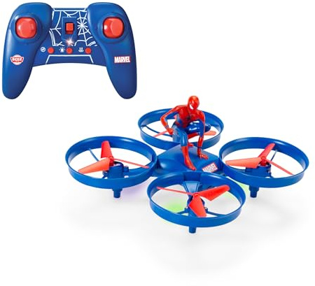 Dickie Toys RC Drone (17 cm) - ferngesteuerte Drohne für Kinder mit 3 Geschwindigkeiten und Headless Mode, 6 km/h, Marvel Spielzeug ab 8 Jahre, inkl. Fernbedienung