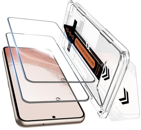 ZhuoFan Verre Trempé pour Samsung Galaxy S22/S23 5G Protection Ecran,Anti-Poussière Installation Automatique,Film de Dureté 10H Vitre Trempe HD Transparent Sans Bulles Résistant aux Rayures,2 Pièces