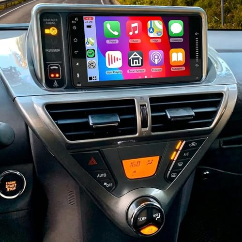 Android 14 Doppel Din Autoradio für Toyota Scion iQ 2012-2015, 7 Touchscreen Car Radio Bluetooth DSP GPS Navigation mit Wireless Carplay Radio Android Rückfahrkamera Mirror Link 2+64G