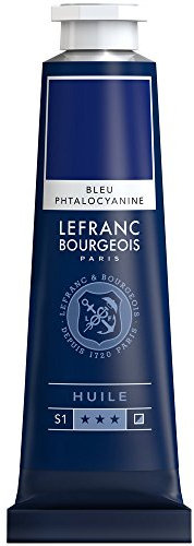 Lefranc Bourgeois Huile Fine 40ml Bleu Phtalocyanine
