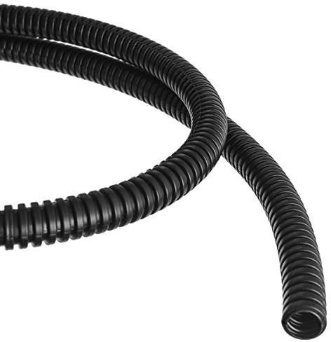 Wellrohr mit Schlitz Schutzrohr Kabelschutz Schutzschlauch geschlitzt Meterware (Außendurchmesser: 42,5mm)