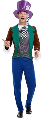 Smiffys Mad Hatter Costume, Multi-Coloured Halloween und Karneval