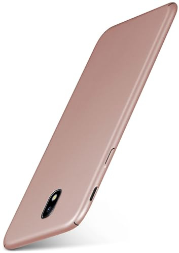 moex für Samsung Galaxy J5 (2017) Hülle Ultra Dünn, Schutzhülle mit erhöhtem Kameraschutz, Slim Cover Hardcase Backcover, Dünnste Handyhülle Minimalistisch Alpha Case, Rosegold