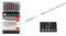 Set mit 7 Pigma Micron + Kugelschreiber, breite Spitze, Weiß + 1 Blumie Klebe-Index