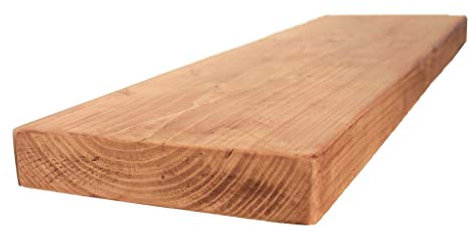 Chunky Rustic Floating Shelf 9x2, Natural Oak, 120cm