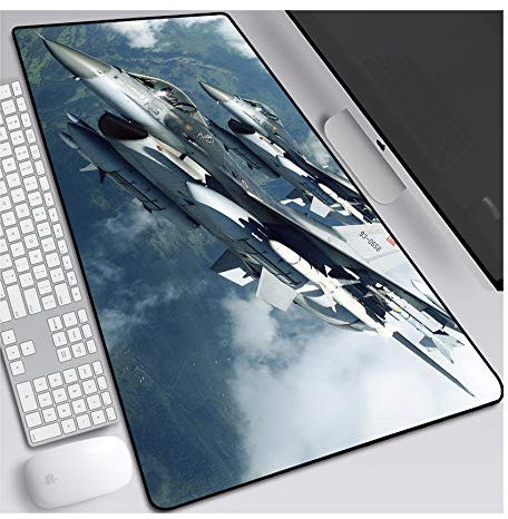 Mauspad World of Warships Anime Mauspad Gemütlich Mousepad 900x400mm Mikrofaser Verbessert Geschwindigkeit und Präzision, Rutschfest Gummierte Unterseite Waschbar Verschleißfest,Für Desktop PC, B