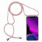 2ndSpring Coque avec Collier Compatible avec iPhone 7/8/iPhone SE 2020/iPhone SE 3 2022,Tour de Cou Lanière en Corde Pendentif Housse,Rose Gold