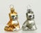condecoro Katzen Christbaumschmuck 2er Set, Mundgeblasenes Glas, Weihnachten