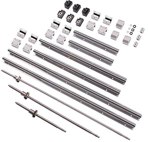 Linearschiene SBR20 300/600/1000mm Linearlager-Gleitset und SFU1605-350/650/1050mm Kugelumlaufspindeln mit BK/BF12 und Kupplung, DSG16H for CNC Linearführung Automatisierungsmaschinen