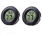 Meichoon 2 Stücke Mini Elektronisches Thermometer, Hygrometer für Zigarren-Humidor,Innen-Haushalt,Eingebettetes Thermometer,Temperatur-Feuchtigkeitsmesser Detektor,Q-UD01 Schwarz