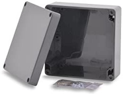 BOXEXPERT Kunststoff-Gehäuse Serie Elbe 122x120x55mm IP 65 grau RAL7035 Schaltschrank Verteilerkasten