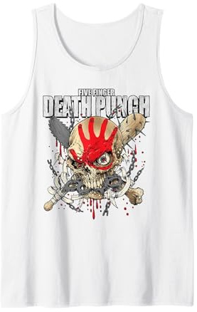 5FDP - Warhead Skull Tank Top, Herren, Weiß, L