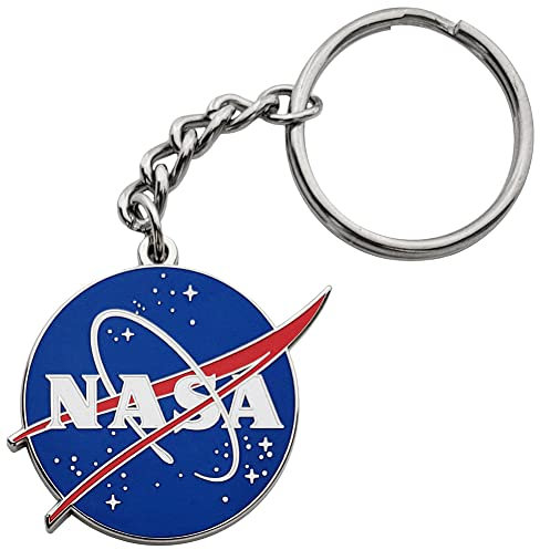 Pinsanity NASA Logo Schlüsselanhänger, Blau, 4 cm
