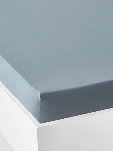 VERTBAUDET Kinder Spannbettlaken Oeko-Tex blau 140X190