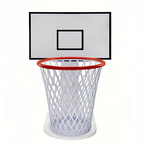 CASLE Mülleimer Basketballkorb Korb Abfalleimer Weiß Mülleimer Basketballkorb