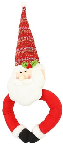 NOLITOY Christmas Tree Topper Christbaumschmuck Weihnachtsdekoration Stoff Baumschmuck Weihnachtsmann-baumspitze Antike Baumspitze Weihnachtsbaum Dekorative Gegenstände Pp Baumwolle