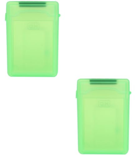 BoîTier De Protection Antichoc Pour Disque Dur Externe 2,5 - Compatible Avec Ssd Et Hdd - Couleur Verte - Ensemble De 2 PièCes