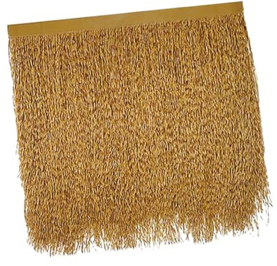 AWHAO Dach Reetdach, Künstliche Reetdachrolle, Zum Selbermachen, Basteln, Gute Zähigkeit, Synthetisches Reetdach, Feuerfest, für Strand, Hütte, Bar, Stil C