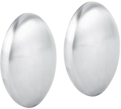 Savon en Acier Inoxydable,2 PCS Anti-odeurs Savon en Métal Savon de Cuisine Elimination des Odeurs Savon pour Mains Dissolvant d'odeurs Savon pour Barre de Cuisine