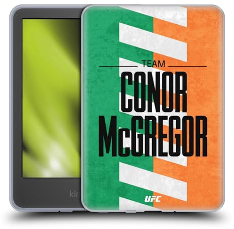 Head Case Designs Offizielle UFC Flagge Von Conor McGregor Kämpferteam Soft Gel Handyhülle Hülle kompatibel mit Amazon Kindle 11th Gen 6in 2022