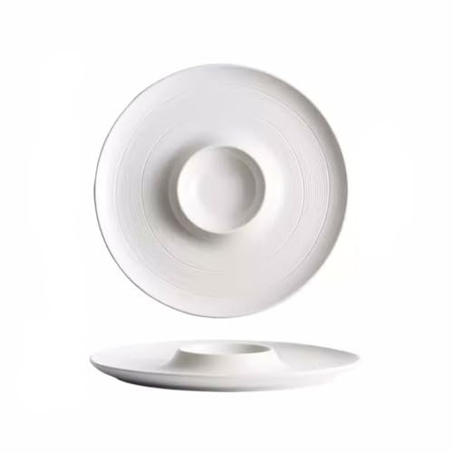Assiettes à pâtes, assiettes à dessert en faïence, vaisselle Assiette à soupe blanche épaisse, nouilles créatives légères, conception artistique de luxe, vaisselle occidentale japonaise, assiette à bo