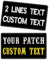 2 Stück Personalisierte Aufnäher, Gestickte militärische Text/Zahl Patches, taktische Moral Abzeichen Tags für Rucksack Weste Uniformen, Haken oder Eisen auf Patches