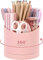 SKYDUE Schreibtisch Organizer, 360 Grad Stiftehalter Drehbar, Stifte Organizer Mit Fächern, Stiftehalter Schreibtisch Für Büro, Schule, Zuhause(Rosa)