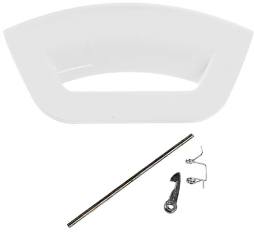White Plastic Door Handle Lever Kit for Hotpoint Futura, C00507932, C00285747)