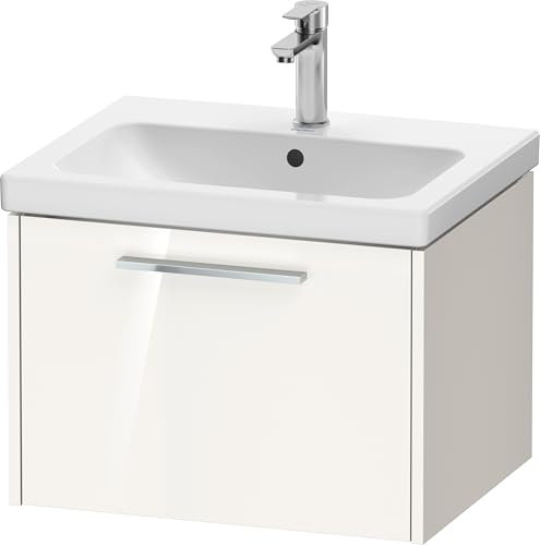 Duravit D-Code Waschtischunterbau, 1 Auszug, 584x460mm, mit Griff, DC4665010220000, Farbe: Weiß Hochglanz