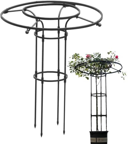 Huxibai Rankgitter für Kletterpflanzen, vertikaler Rahmen für Gemüse und Pflanzen, Rankgitter aus Metall für Blumen, Hauspflanzen und Kletterpflanzen