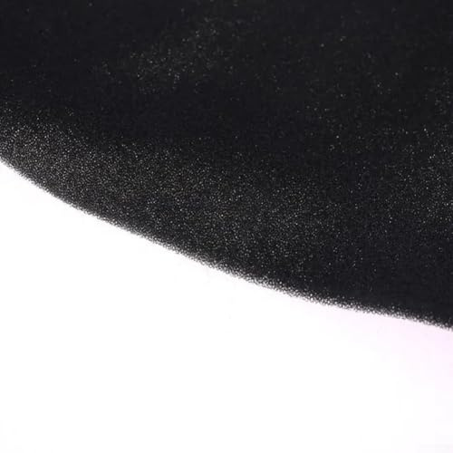 Eawfgtuw Computer-Lüfter-Filter, Schaumstoff, 500 x 400 x 3/5 mm, PC-Gehäuse, Schutz, Schwamm, Heizkörperabdeckung, waschbar, wiederverwendbar, Schwarz (400 x 500 x 5 mm)