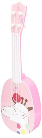 TOYANDONA Ukulele Giocattolo Per Bambini, Mini Strumento Musicale in Plastica Resistente, Design Realistico e Colorato Per Insegnamento e Gioco Educativo, Regalo Per Feste e Compleanni