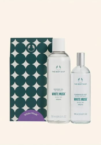 The Body Shop White Musk® Gift Set with Body Mist 100ml and Shower Gel 250ml, 2 Piece Duo Pack