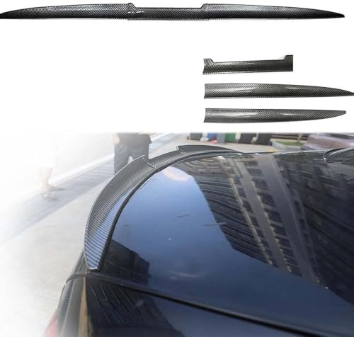 AWCYRHI Auto Schwanz Spoiler Flügel Hinten Dach Lip Spoiler, Für Benz E Class (4door) W124 1985-1995 Spoiler, Auto ABS Heckspoiler, Kofferraumspoiler Modification Zubehör,A/Carbon Fiber Look