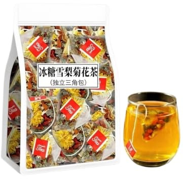 Tè al crisantemo e pera Rock Sugar 250 g (5 x 50 confezioni) Una miscela di tisana alla, zucchero roccia(1pcs)