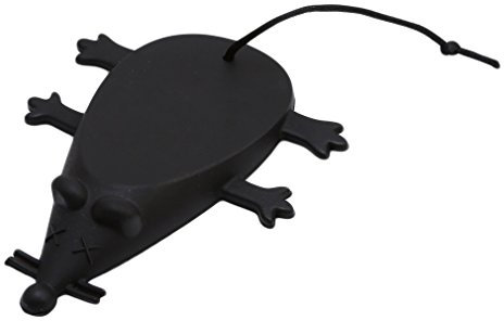 Lalang Silicone Safety Door Stopper Wedge Decorative Mouse Door Stops (black)