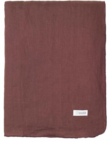 Broste Copenhagen Tischdecke Gracie Eco Friendly Linen aubergine