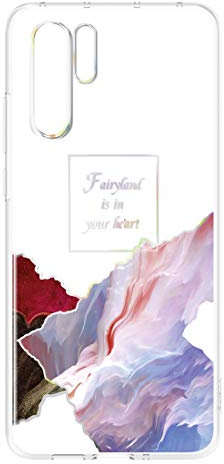 HUAWEI Coque Rigide Transparente pour P30 Pro Floating Fairyland