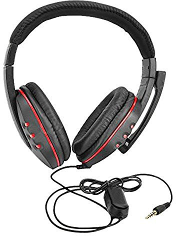 Wired Headset,HI-FI Sound Quality Wired Gaming Headset for PS4, PC, Xb One Controller, Noise Cancelling Over Ear Headphones with Mic, Soft Memory Earmuffs for Laptop Mac by Ljnuanrg (Black)
