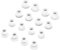 Tencloud Ear Tips Compatible with Powerbeats Pro/Beats Flex/BeatsX Earphones, Replacement in-Ear Earbuds Tip Cups Soft Silicone Cushions Covers 8 Pairs 4 Sizes for Powerbeats 3 2 1 (White)