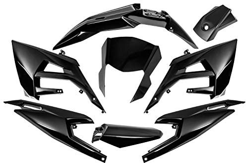 Verkleidungskit 8 Teilig Maxtuned, schwarz für Derbi Senda/DRD Racing ab Bj. 2018