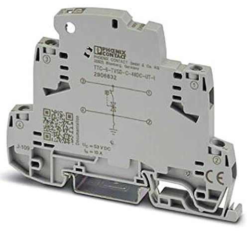 PHOENIX CONTACT TTC-6-TVSD-C-48DC-UT-I Überspannungs-Feinschutz mit Integrierter Statusanzeige für eine Signalader mit Geerdetem Bezugspotenzial