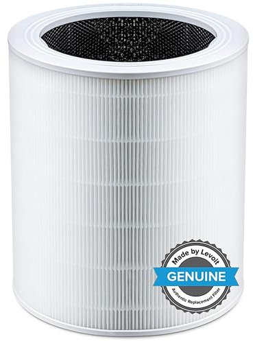 LEVOIT Core 600S-RF Purificatore d'Aria Filtro di Ricambio 3 in 1, Prefiltro, Carbone Attivo, Filtro HEPA per Polline, Polvere, Peli di Animali Domestici, Core 600S-RF