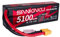 SANKAKU 5100mAh 2S Lipo Battery 7.4V 120C Battery Hard Case with XT60 Connector for RC Vehicles Truck Tank Car Buggy Racing Hobby
