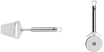 WMF Käsehobel 24 cm Profi Plus Cromargan Edelstahl rostfrei teilmattiert spülmaschinengeeignet & Pizzaschneider 19,8 cm Profi Plus Cromargan Edelstahl rostfrei teilmattiert spülmaschinengeeignet