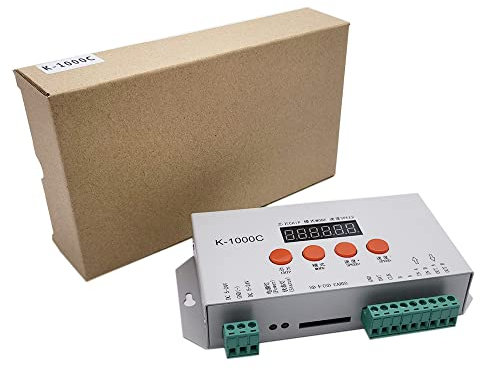 Cleiscry K-1000C (T-1000S Aktualisiert) controller K1000C WS2812B,WS2811,APA102, t1000S WS2813 LED 2048 Pixel Programm Controller DC5-24V