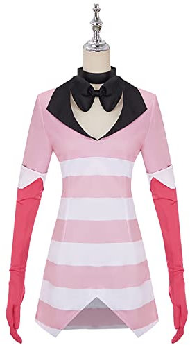 Helluva Boss Hazbin Hotel Engel Dust Cosplay Kostüm Set Halloween Karneval Dress Up für Damen Herren